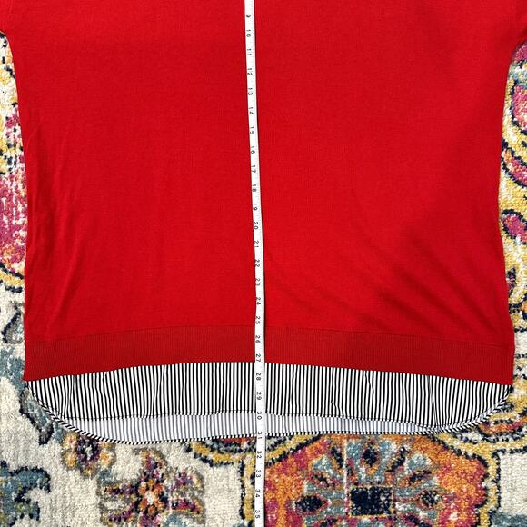 LAUREN RALPH LAUREN Twofer Sweater Size 14 Preppy Classic Business Casual Chic - Picture 8 of 10